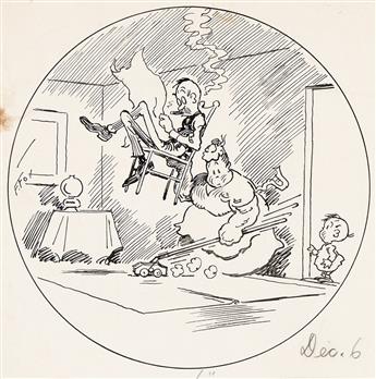 FONTAINE FOX (1884 - 1964) "Dad doesn't think Katrinka is too strong for housework."